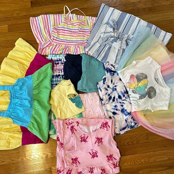 The Children's Place Other - 13 piece  Summer Bundle- Girls Dresses, shorts, skirts and tees, size 7/8